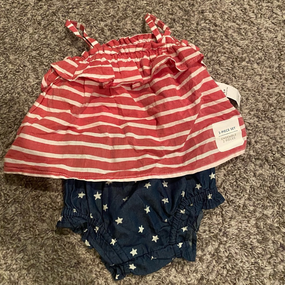 Old Navy Two Piece Fourth of July Outfit